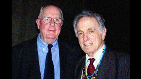 Author Patrick Fenton and David Amram at the CD Release of "Jack's Last Call: Say Goodbye to Kerouac."